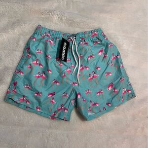- J1 Cabana Bothers swimming trunks pink flamingo men’s small